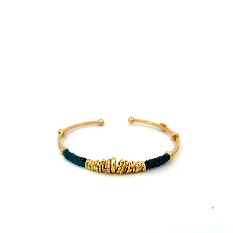 Zizanie bracelet gold green