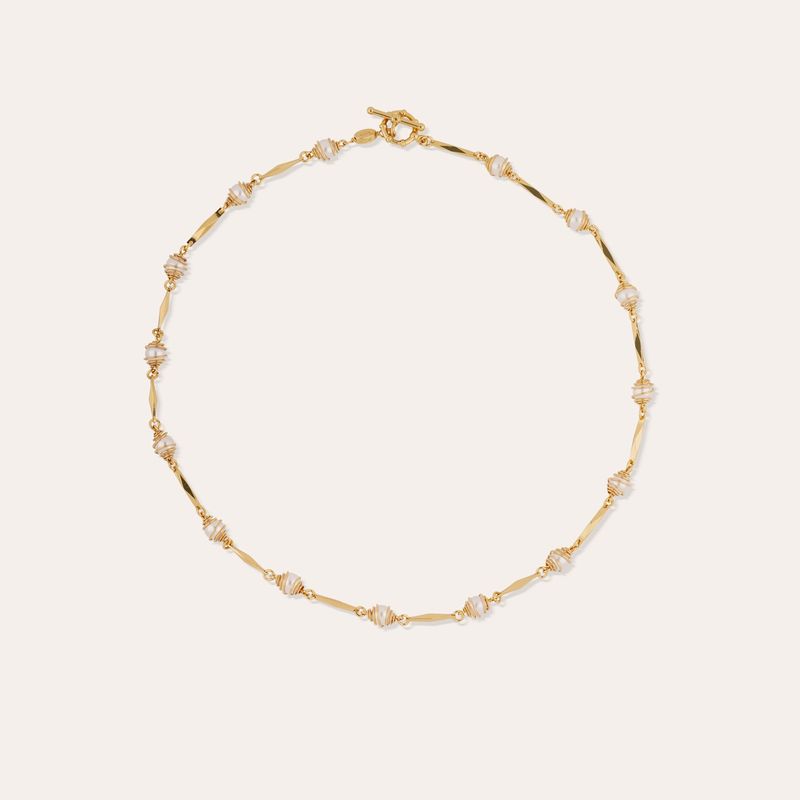 Perla necklace gold