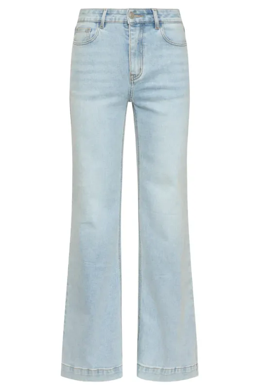 Flare denim jean light blue