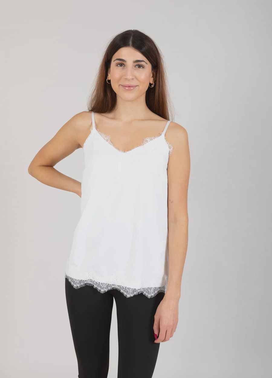 Rosie camisole top off white