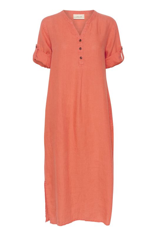 Bellis kaftan dress coral orange