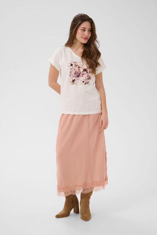 Ying t-shirt off-white with floral print