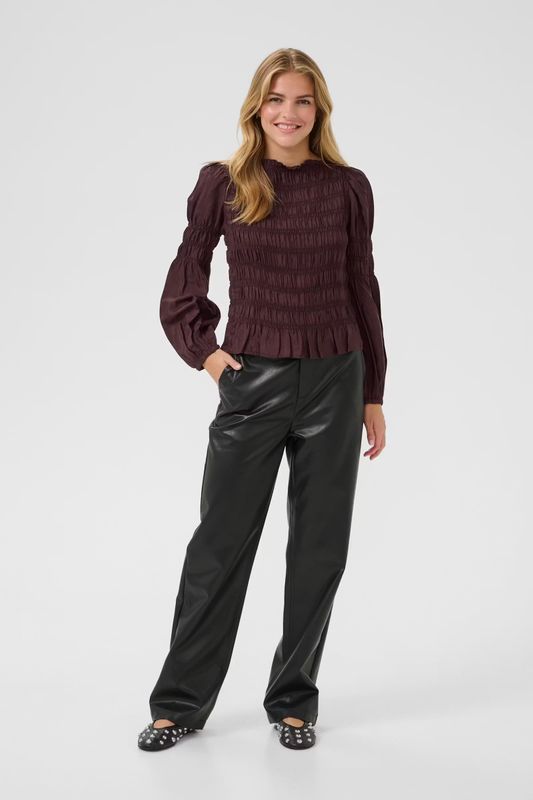 Henva blouse chocolate brown