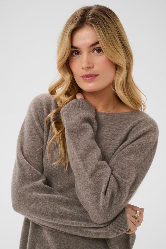 Mela wool jumper fawn brown