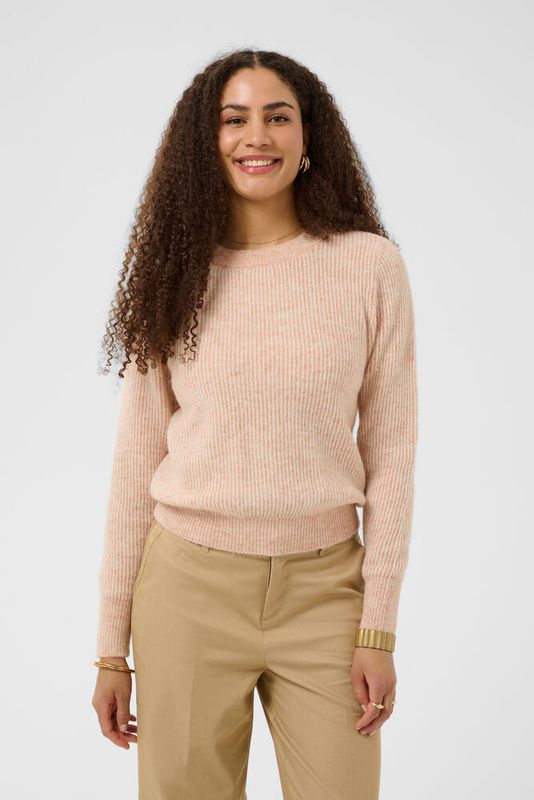 Sienna knitted jumper blush peach