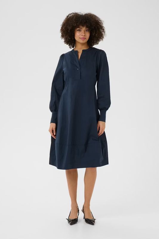 Antoinette rib dress navy