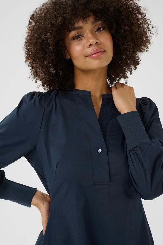 Antoinette rib dress navy