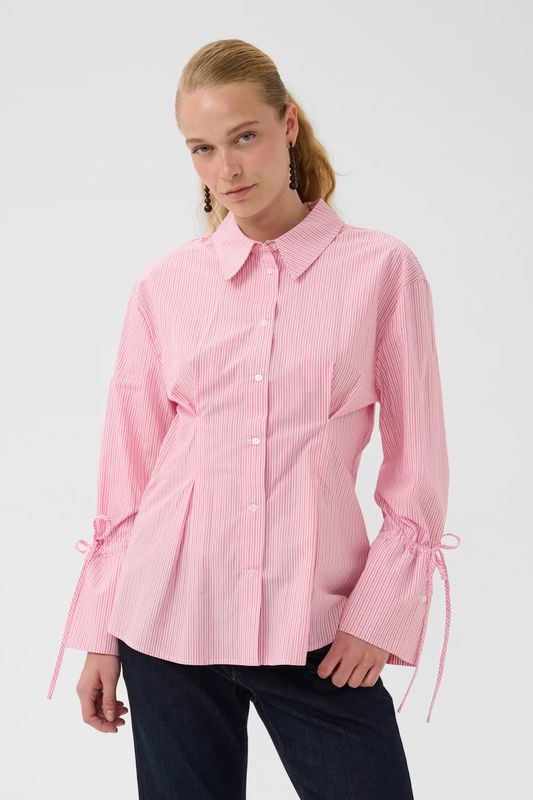 Mimi stripe shirt candy pink