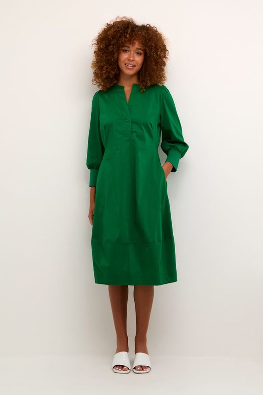 Antoinett 3/4 sleeve dress emerald green