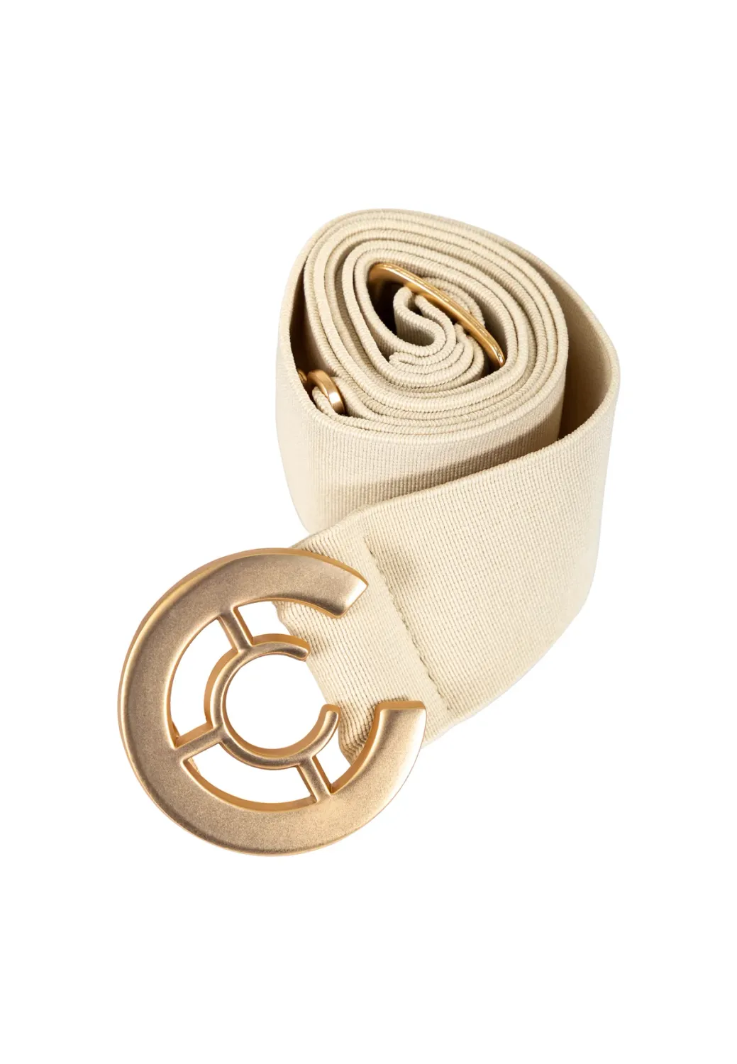 Logo elastic belt cream