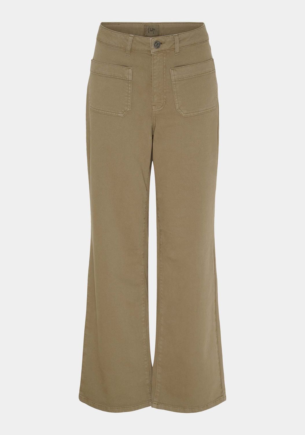 Bologna wide twill denim jeans mole brown