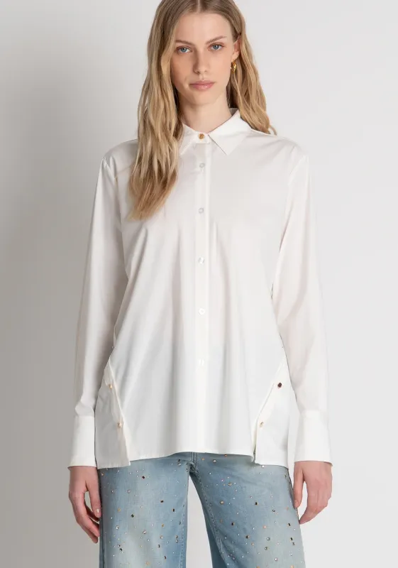 Oversized shirt soft white