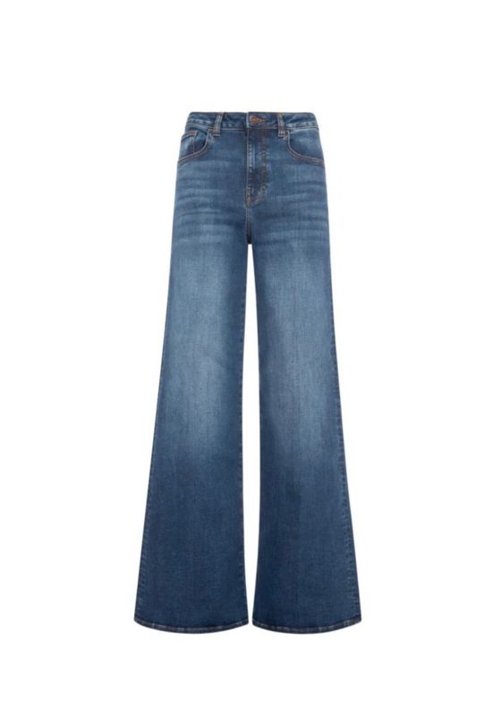 Eva denim flare jean dark blue