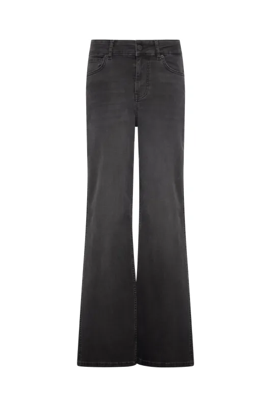 Flare denim jeans vintage black