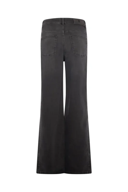 Flare denim jeans vintage black