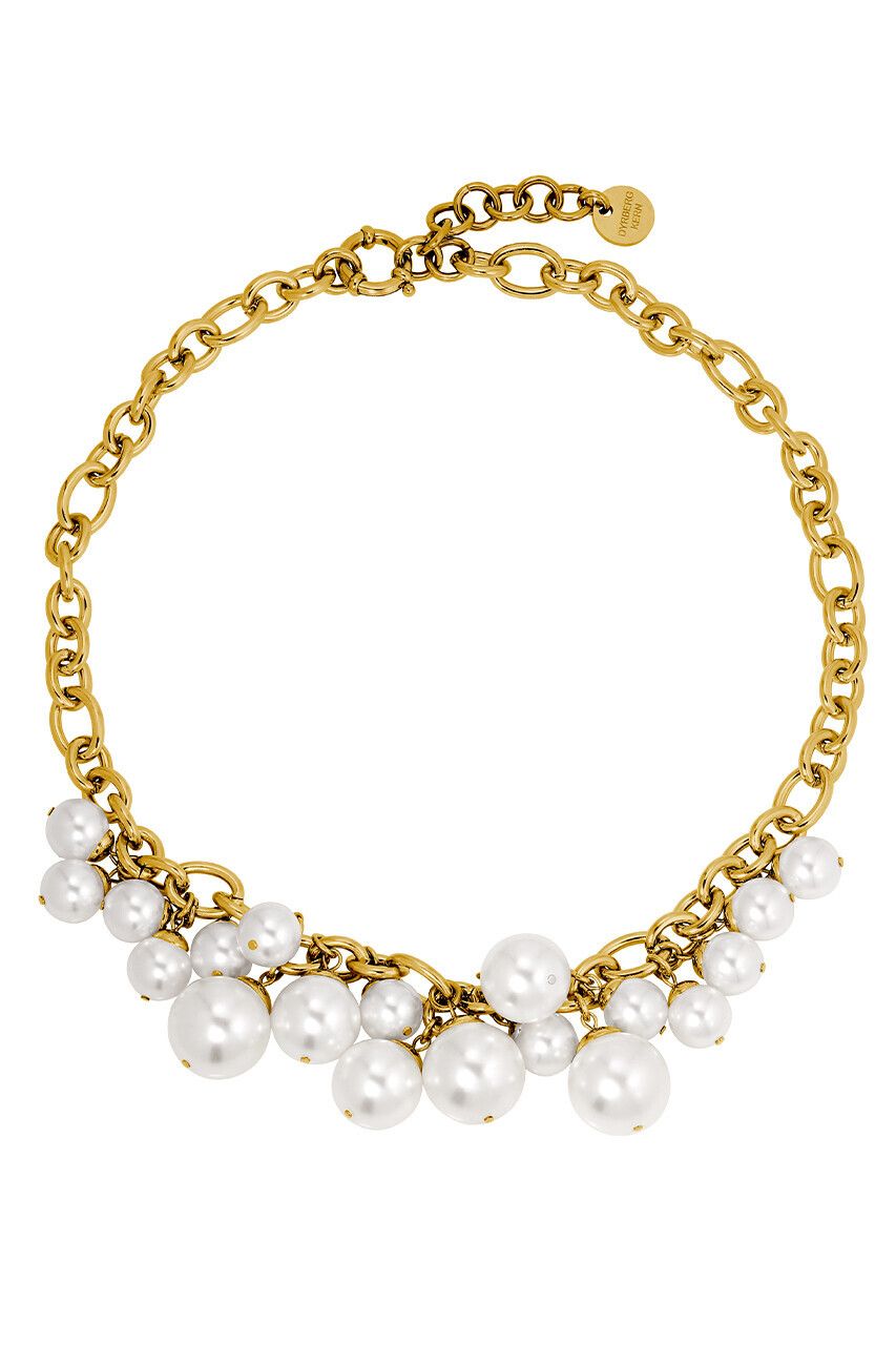 DK Chanelia gold and pearl necklace