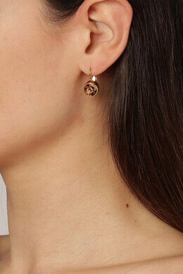DK Louise earrings chocolate brown