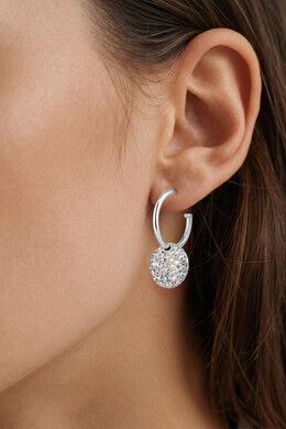 DK Wisp silver earrings crystal mix