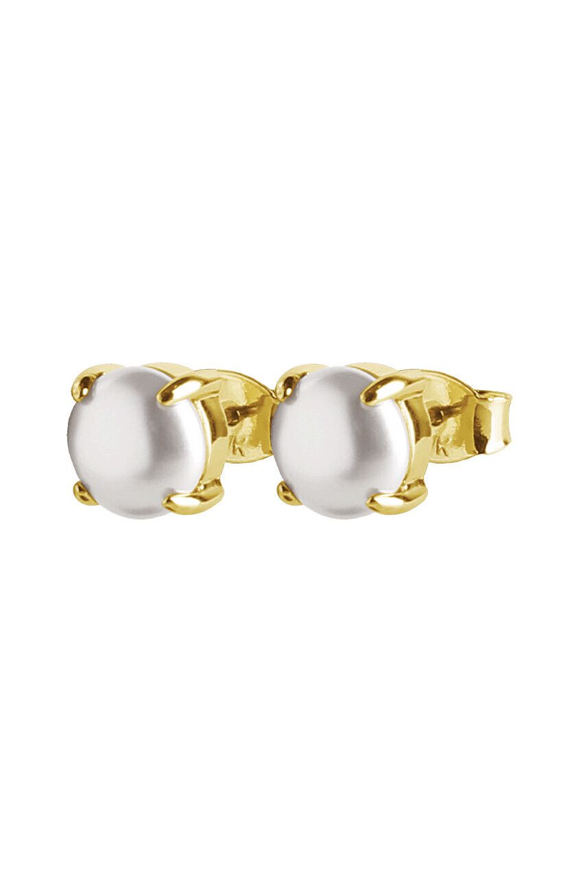 DK Mitzi gold stud pearl earrings