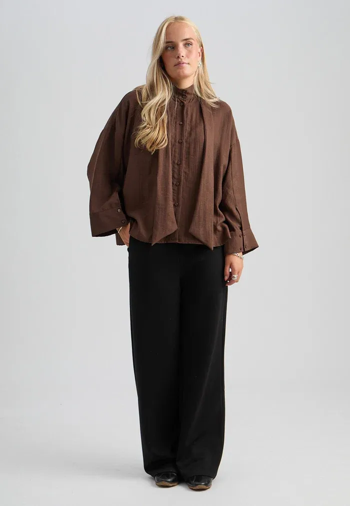 Shandie shirt chocolate brown