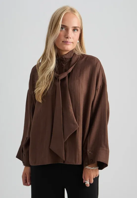 Shandie shirt chocolate brown