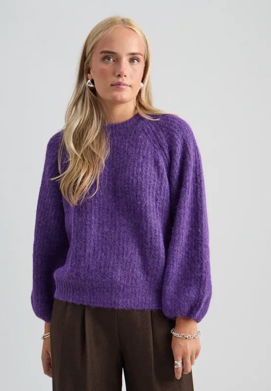 Silami knitted jumper purple