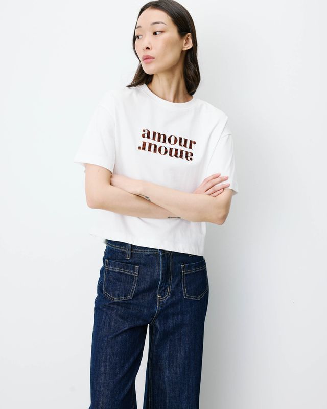 Anis slogan t-shirt off white