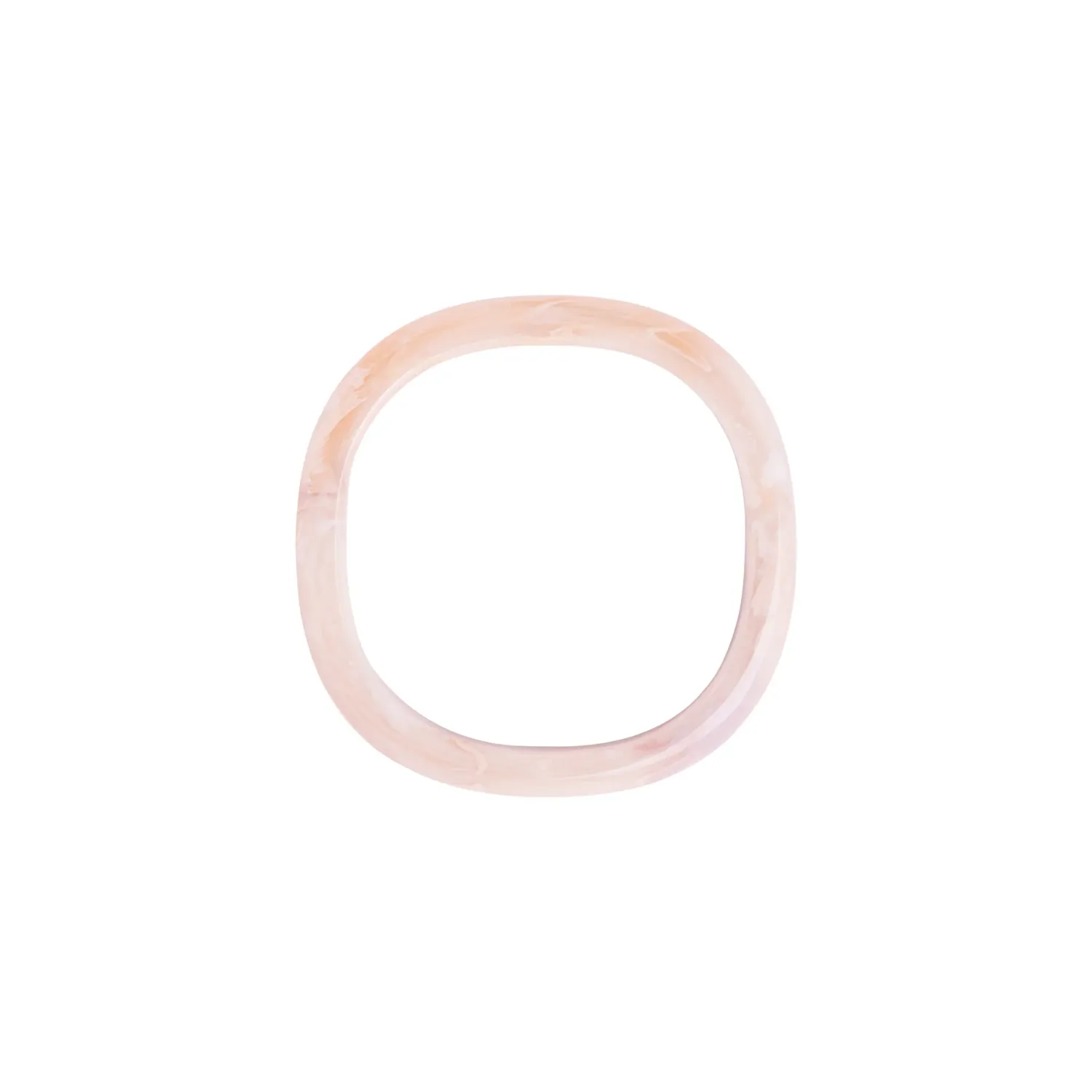 Soft edge bangle ivory rose marble
