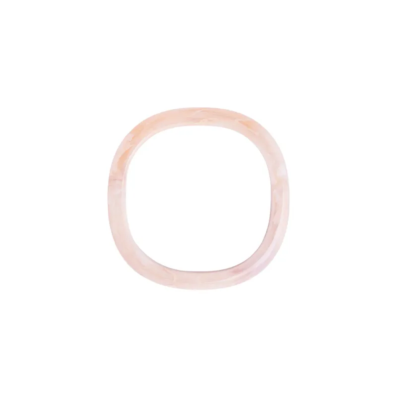 Soft edge bangle ivory rose marble