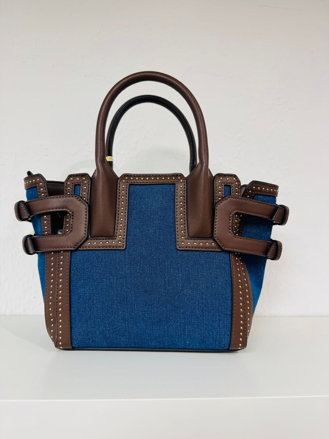 Amelie small tote bag denim blue
