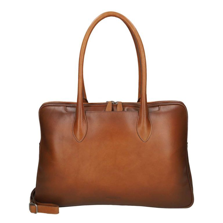 Ledger workbag cognac brown
