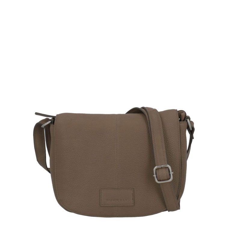 Soft skylar round satchel bag taupe