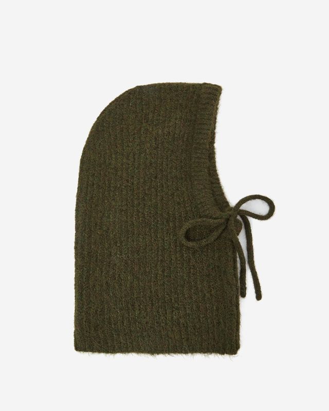 Samourai knitted snood khaki green