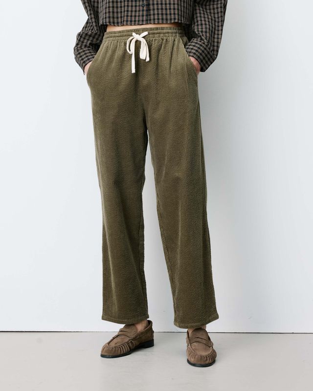 Liberty corduroy trousers khaki green