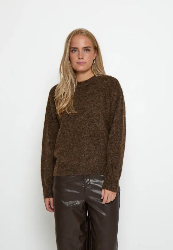 Sylvie knitted jumper brown
