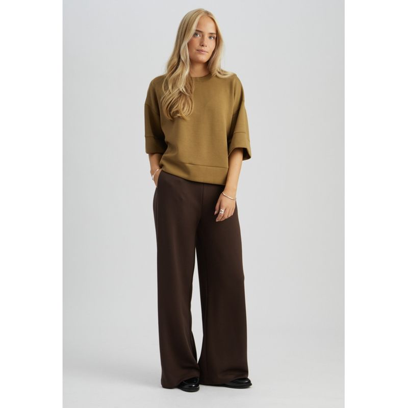 Minnie jersey trousers chocolate brown