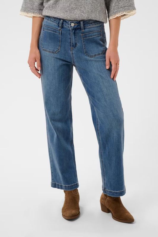 Noemi straight leg denim jeans blue