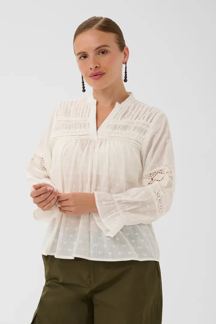 Nela blouse soft white