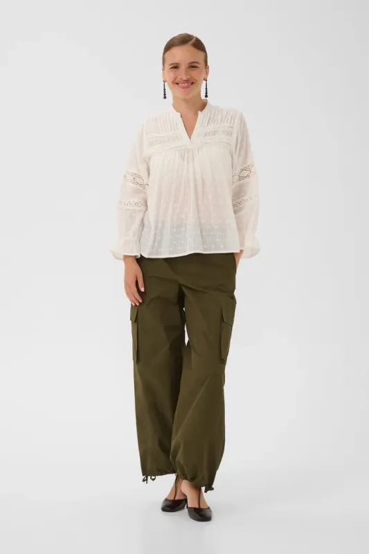 Nela blouse soft white