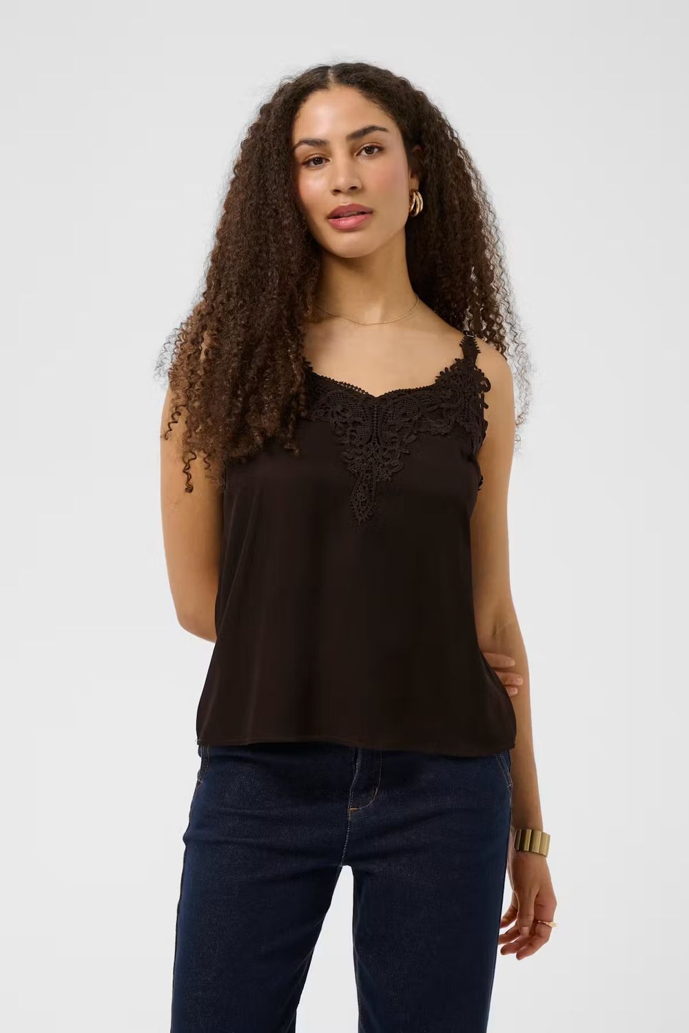 Anna camisole top chocolate brown