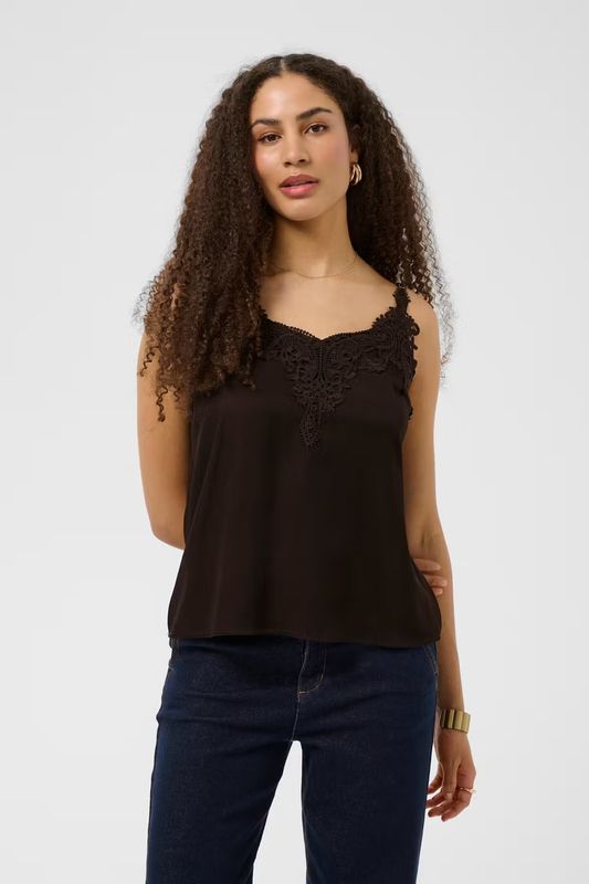 Anna camisole top chocolate brown