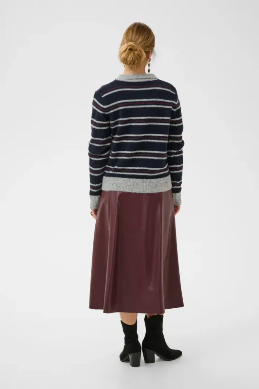 Ditte polo knitted jumper navy
