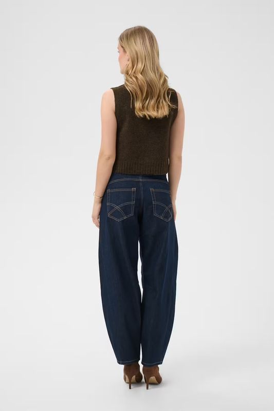 Elsie knitted tank top chocolate brown