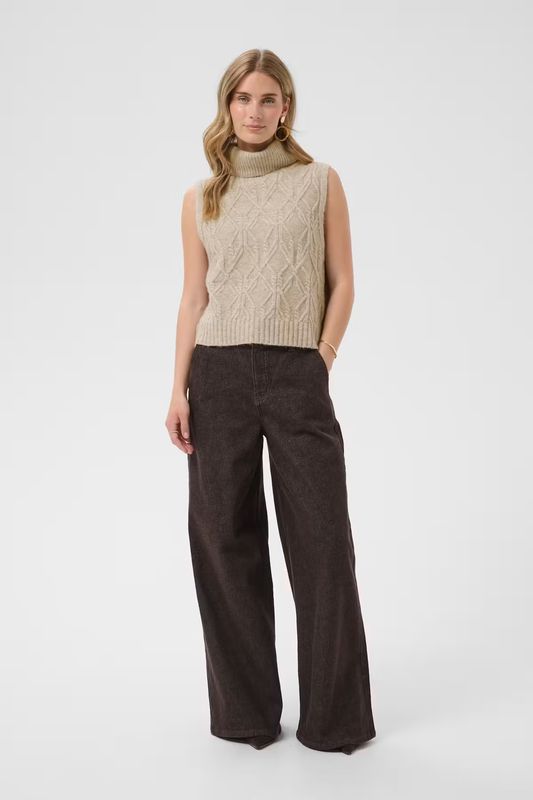 Elsie knitted tank top beige