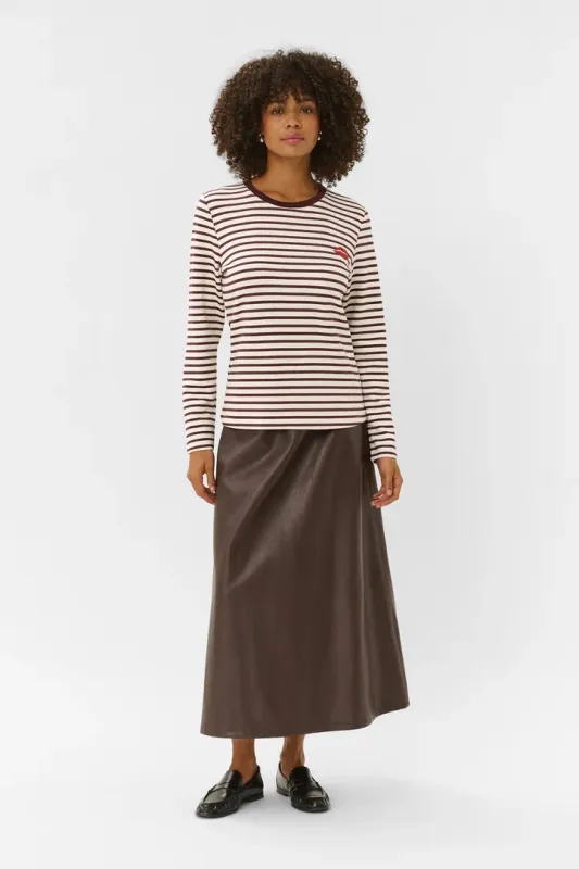 Hunta kiss sweatshirt burgundy and white