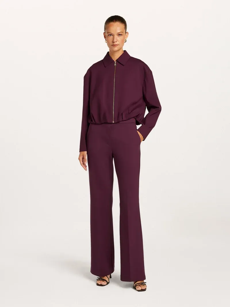 Hope jersey trousers deep mulberry purple