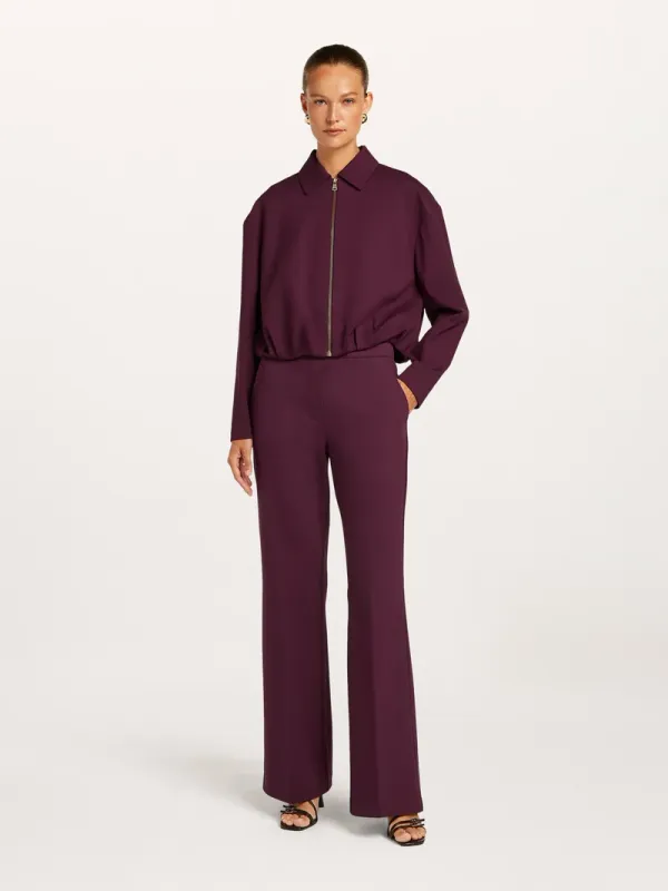 Hope jersey trousers deep mulberry purple