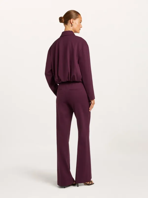 Hope jersey trousers deep mulberry purple