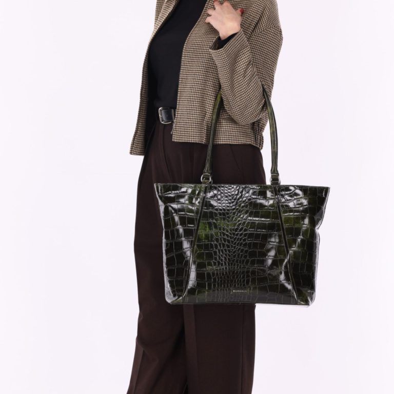 Cool colbie wide 15.6" tote bag olive green