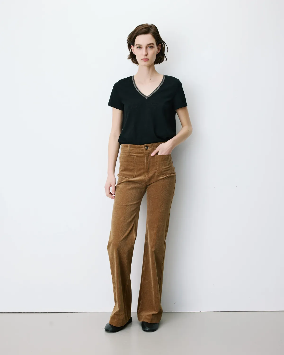 Alban corduroy trousers coffee brown